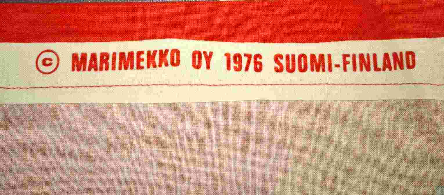 Marimekko-mönstrat tyg Formgivare: Katsuji Wakisaka 1976